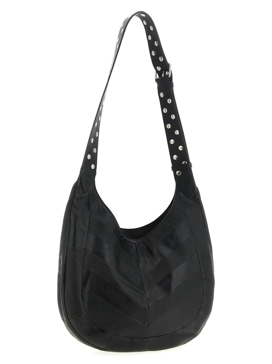 Bolso de hombro Valentino Garavani negro de piel de cordero