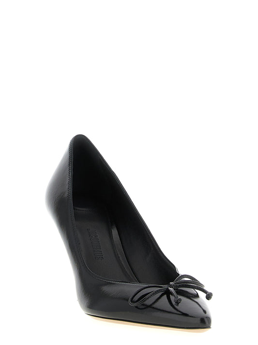 Zapatos de tacón Jacquemus de piel de vaca negra