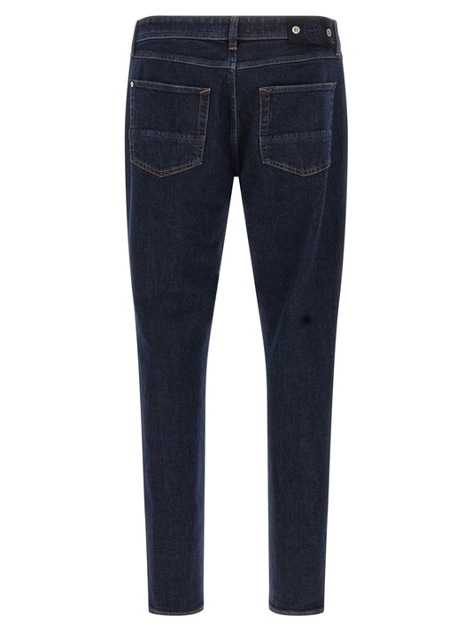 Vaqueros rectos Stone Island de algodón azul