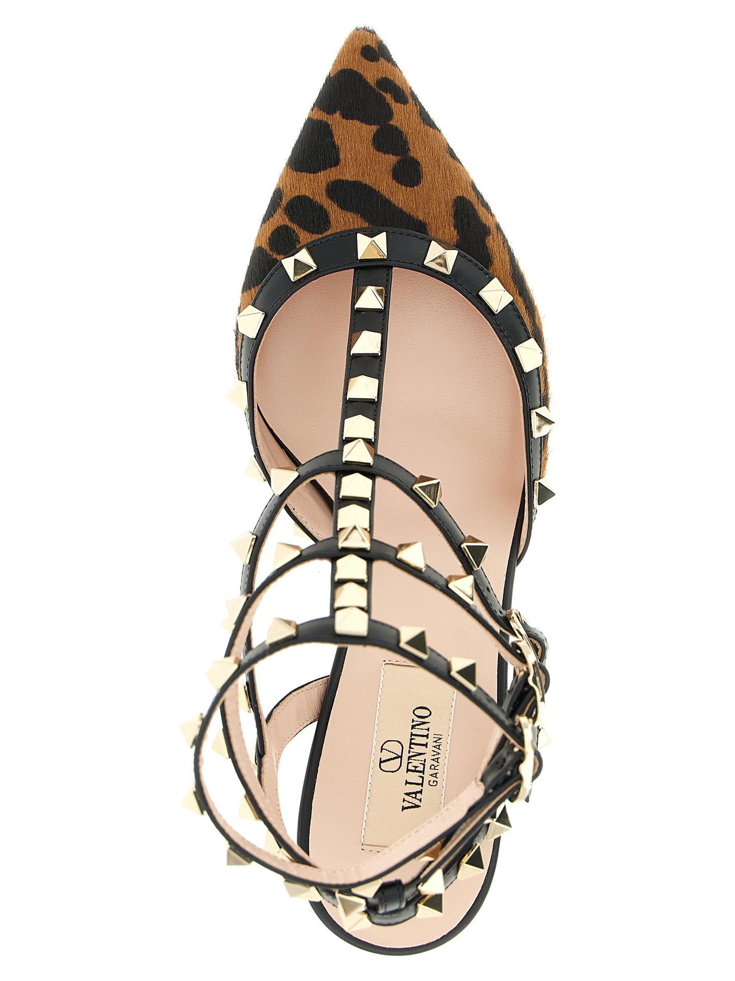 Valentino Garavani Mid-Heel Calfskin Multicolor Heels