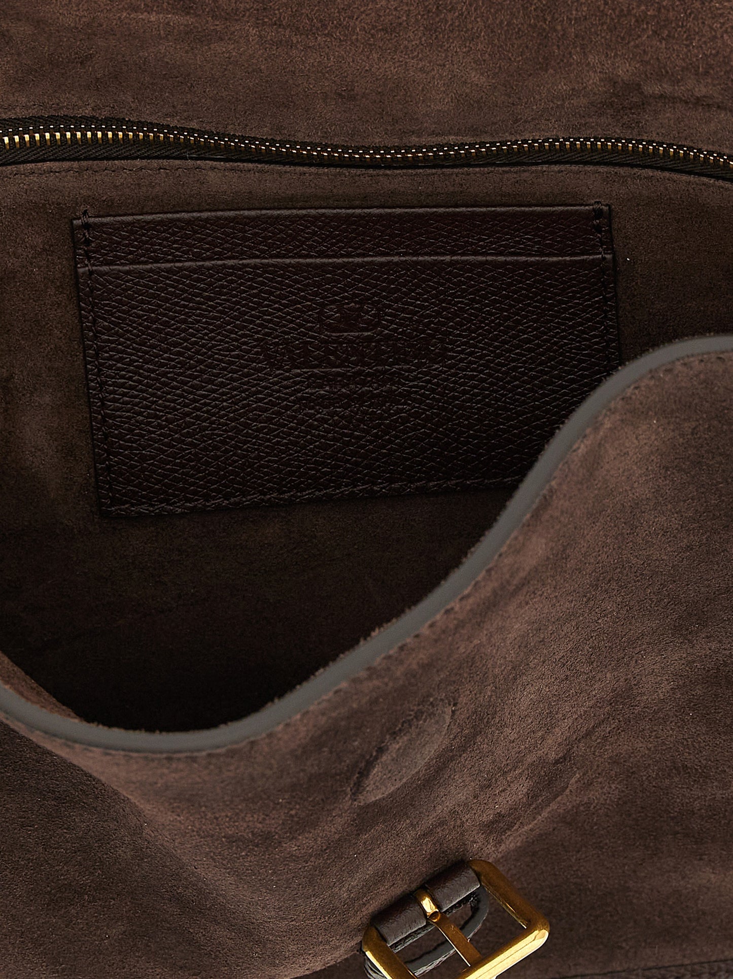 Valentino Garavani Sac Bandoulière Cuir de Veau Marron Antibes