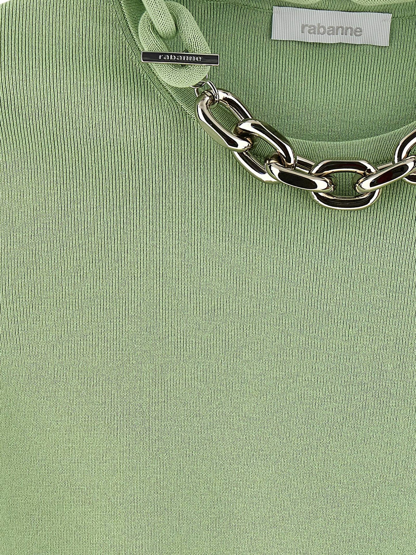 T-shirt bicolore en tissu Paco Rabanne