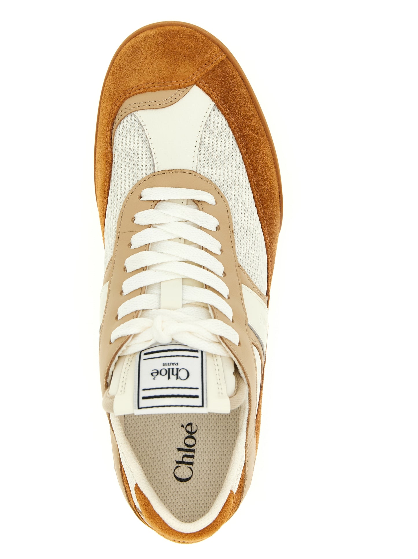 Zapatillas bajas Chloé de poliéster beige