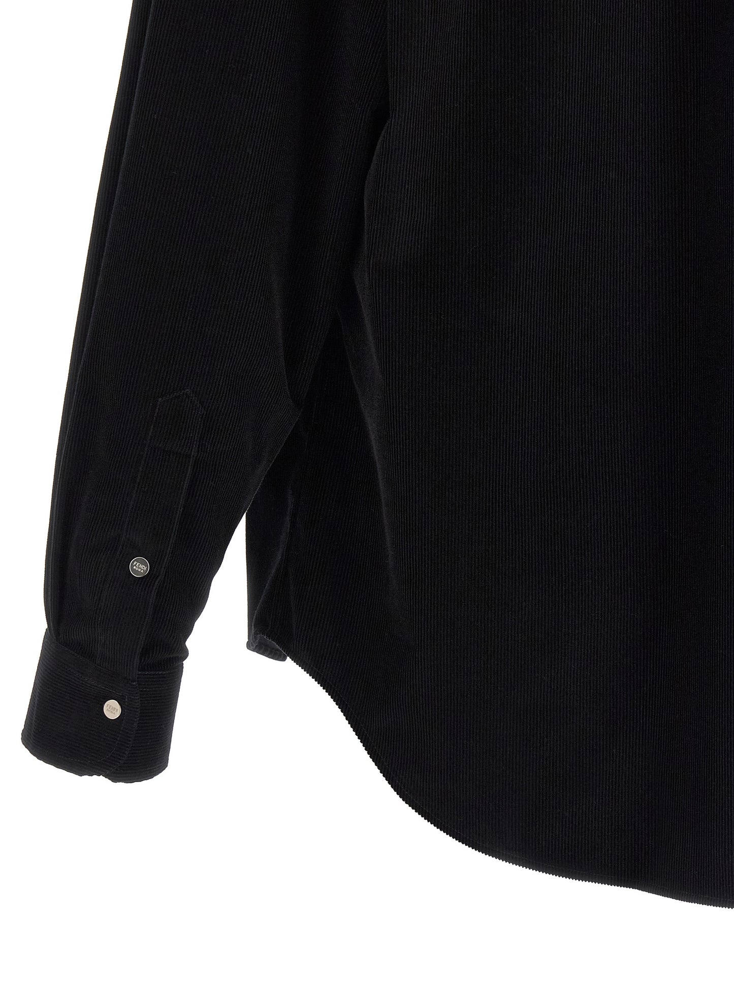 Blusa Fendi de algodón negro