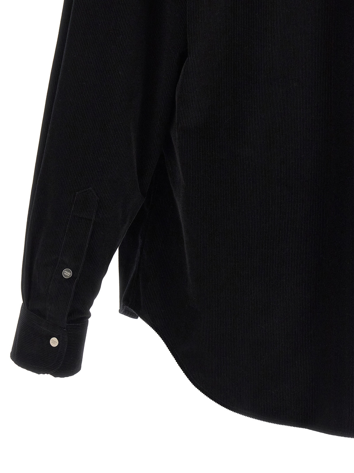 Fendi Black Cotton Standard Cut Blouse