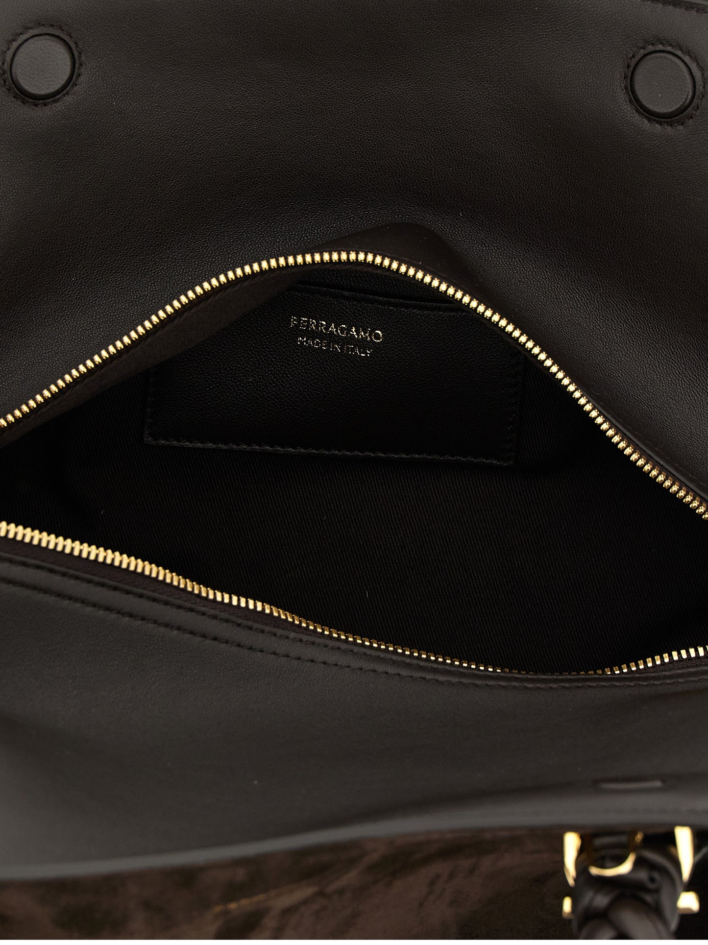 Bolso de piel de cabra marrón Ferragamo