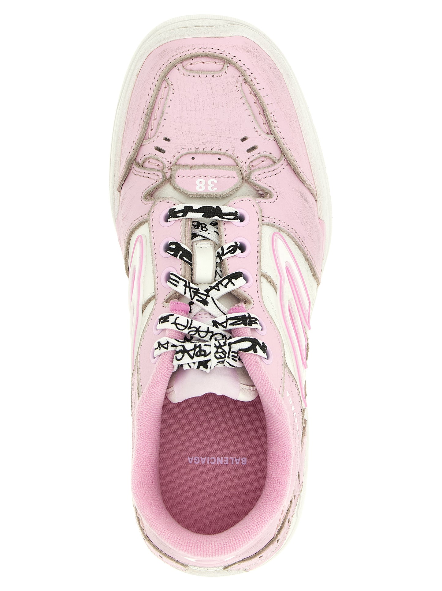 Zapatillas Deportivas Multicolor En Cuero Balenciaga