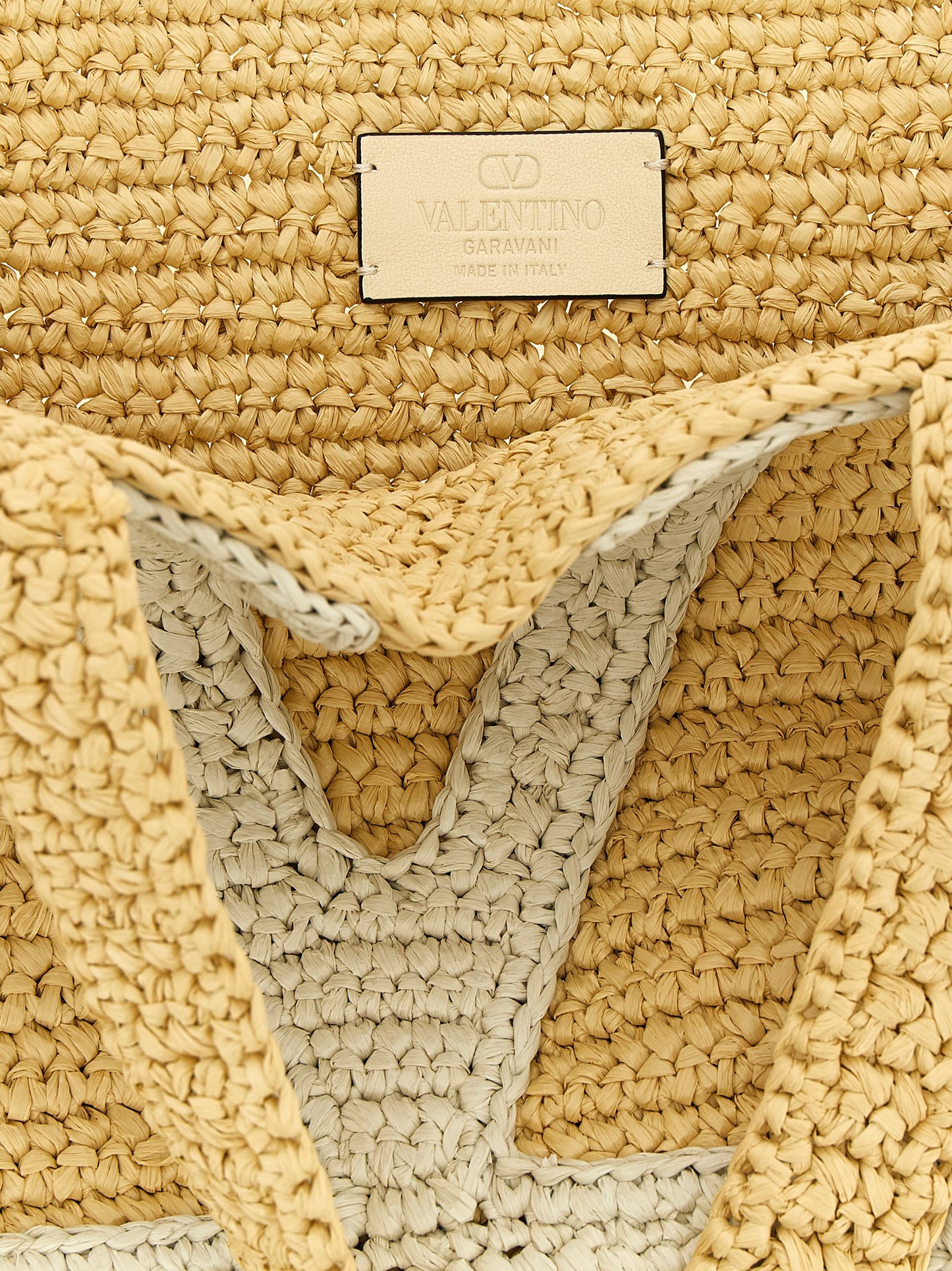 Bolso tote Valentino Garavani de viscosa blanca