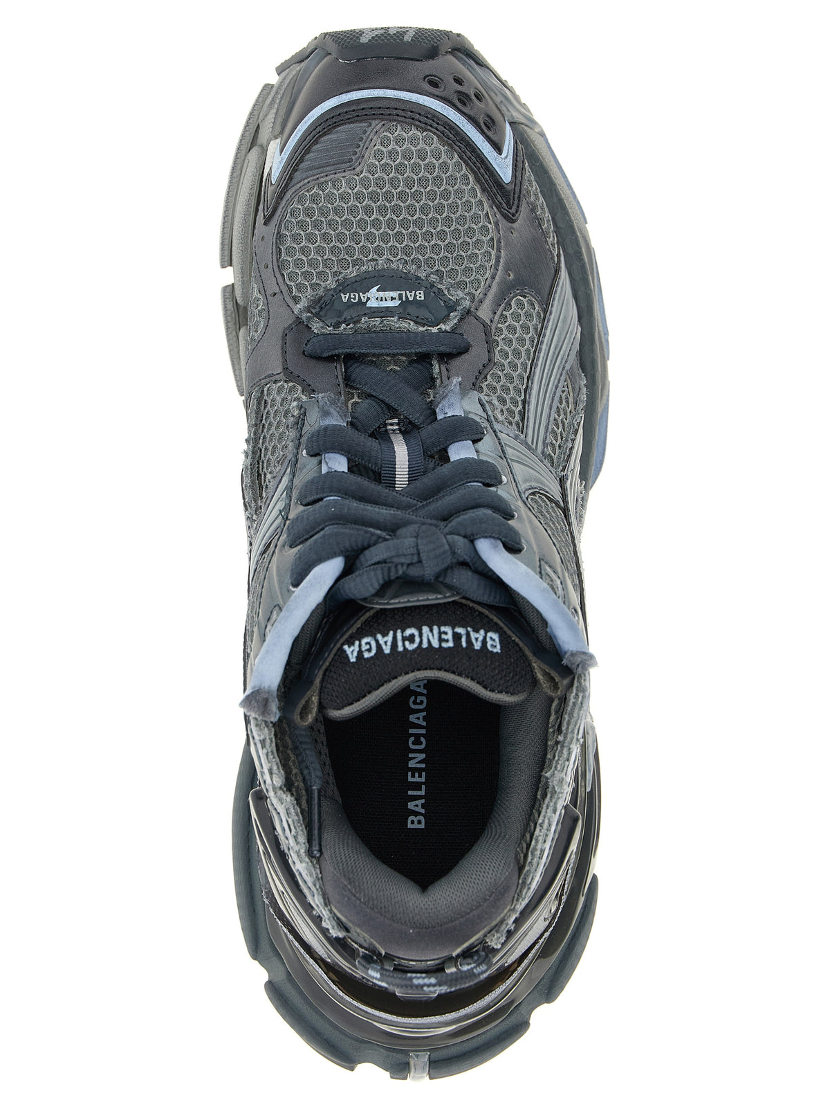 Balenciaga Baskets basses Runner en polyéthylène gris