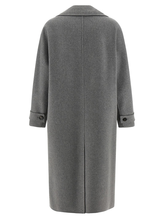 Abrigo gris de lana virgen de 'S Max Mara
