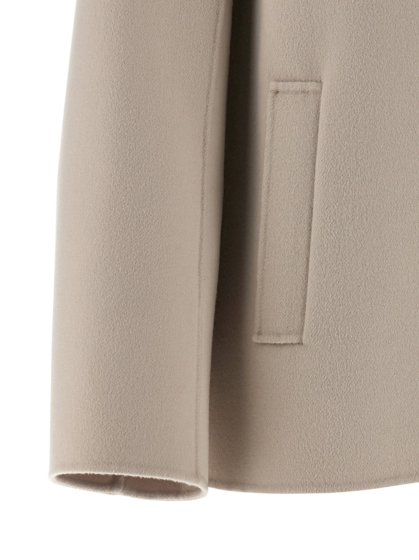 Chaqueta motera 'S Max Mara de lana virgen beige