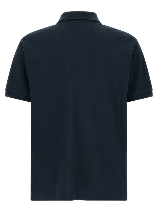 Polo Lacoste de algodón azul