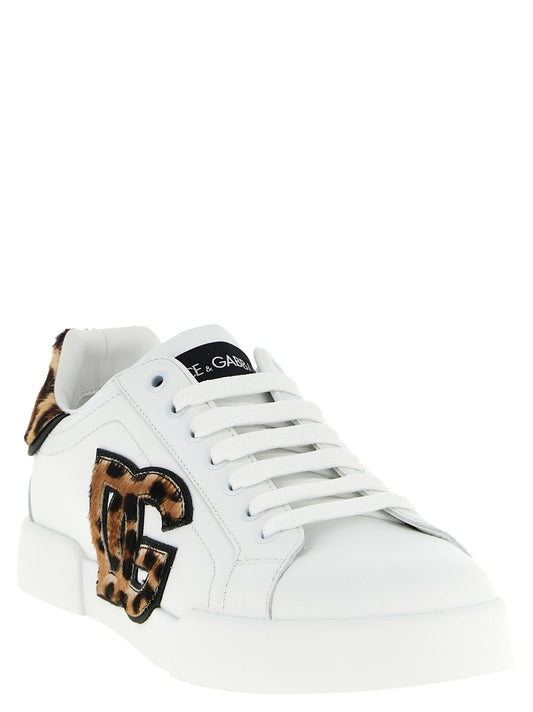 Zapatillas bajas Dolce & Gabbana de piel de becerro marrón