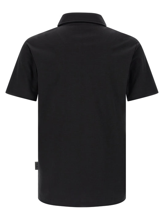 Camisa polo Philipp Plein de algodón negro