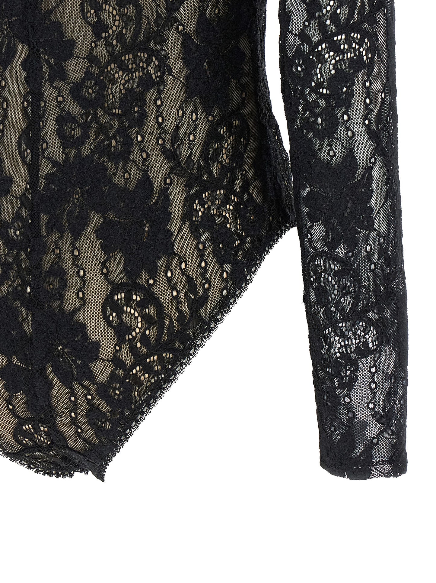 Body de poliamida negra Zimmermann