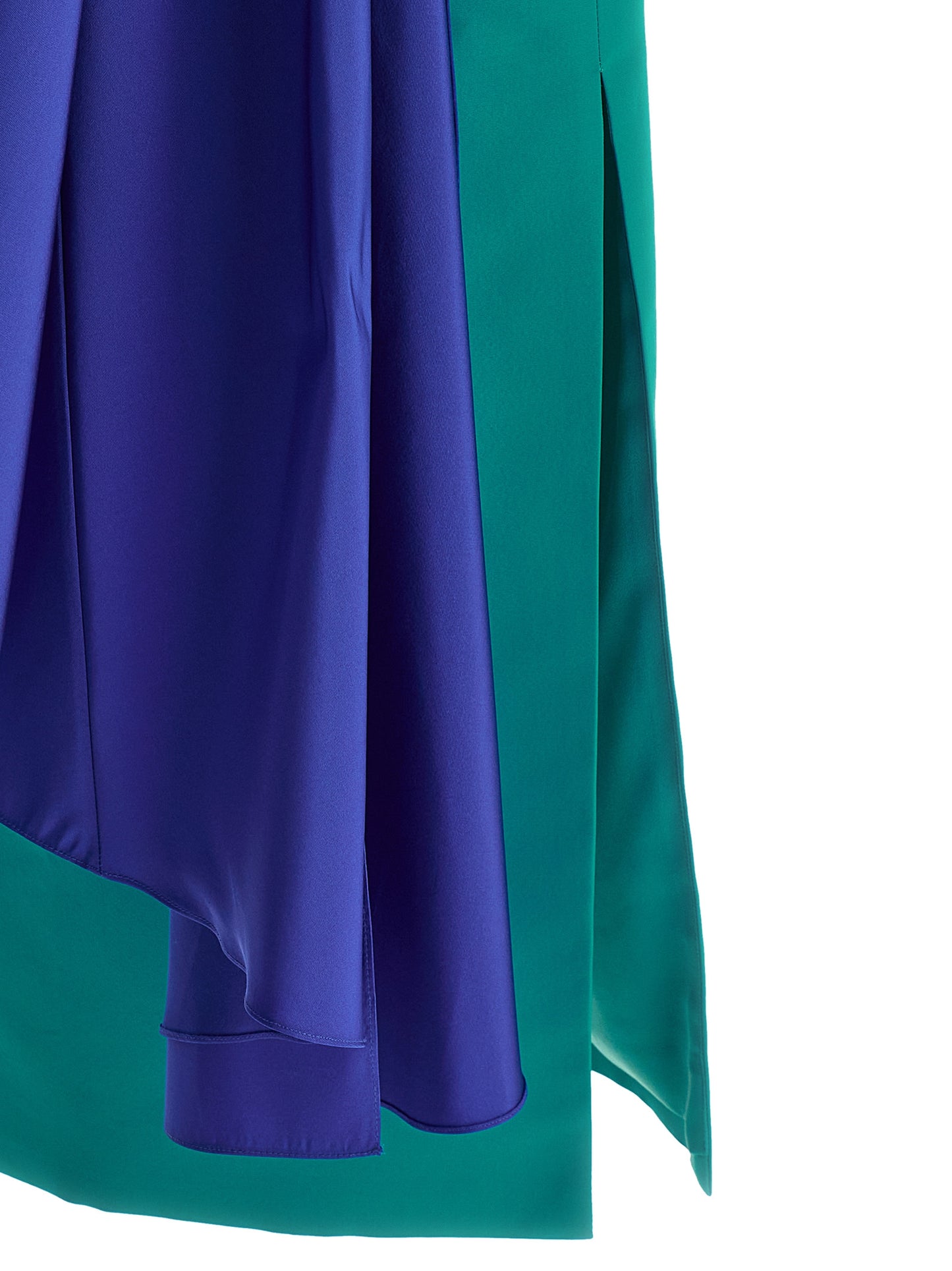 Vestido midi de seda multicolor Carolina Herrera