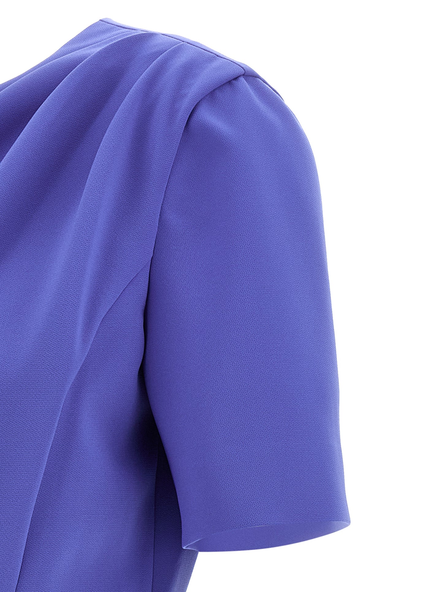 Robe midi Carolina Herrera en polyester bleu