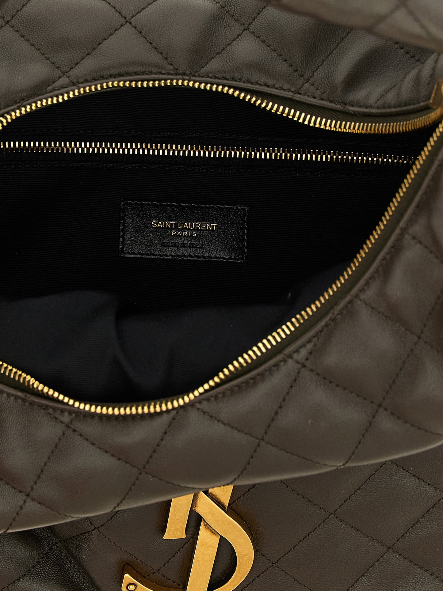 Bolso de hombro Saint Laurent de piel de cordero marrón