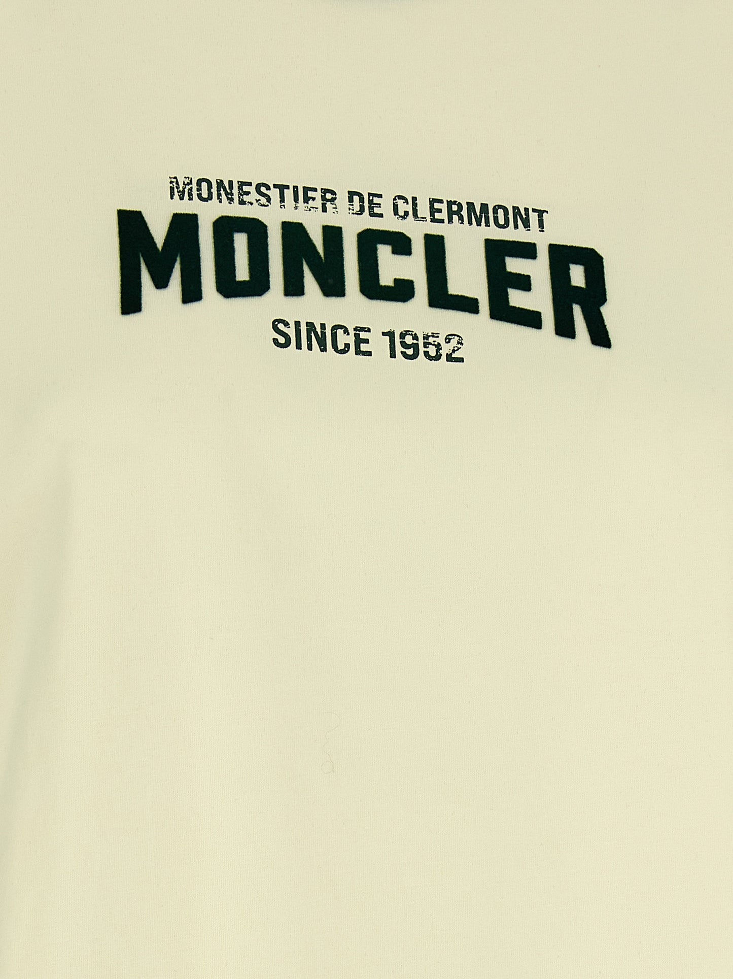 Moncler Beige Urban Style Cotton T-Shirt