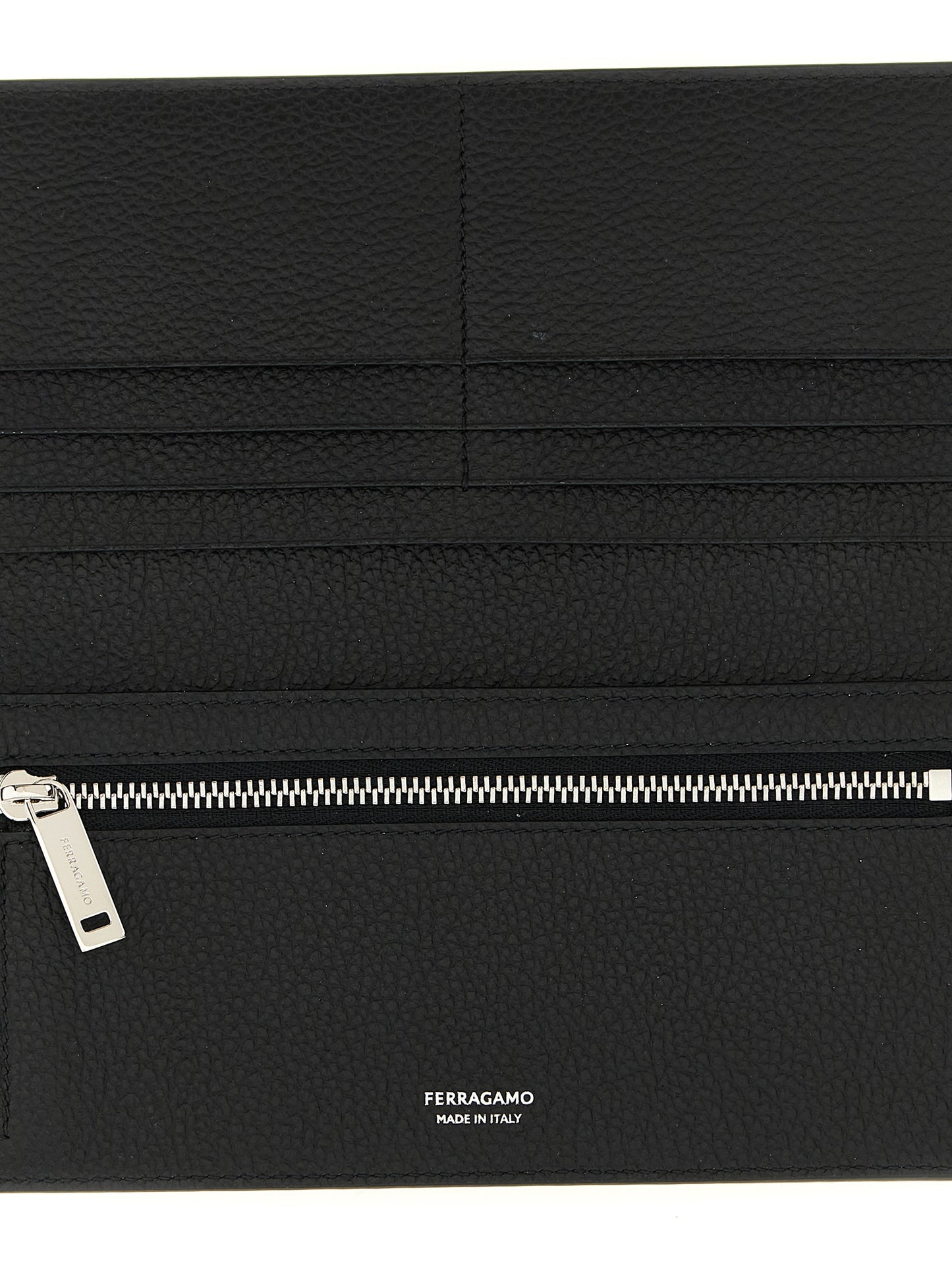 Ferragamo Black Finish Calfskin Wallet