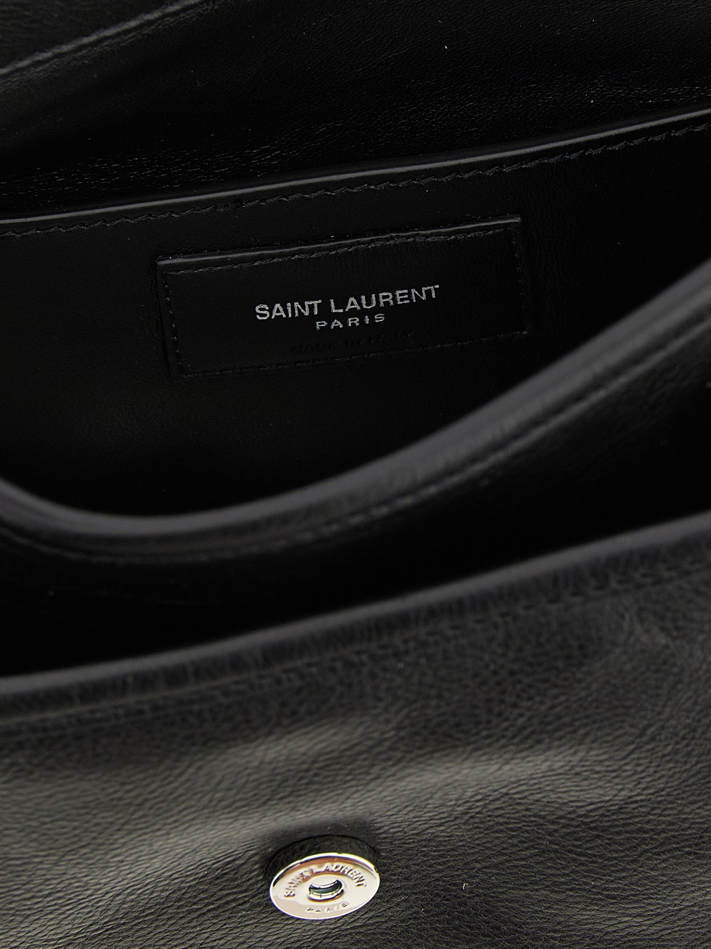 Bandolera Saint Laurent de piel de becerro negra