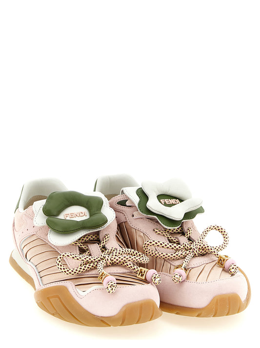 Fendi Multicolor Calfskin Sneakers