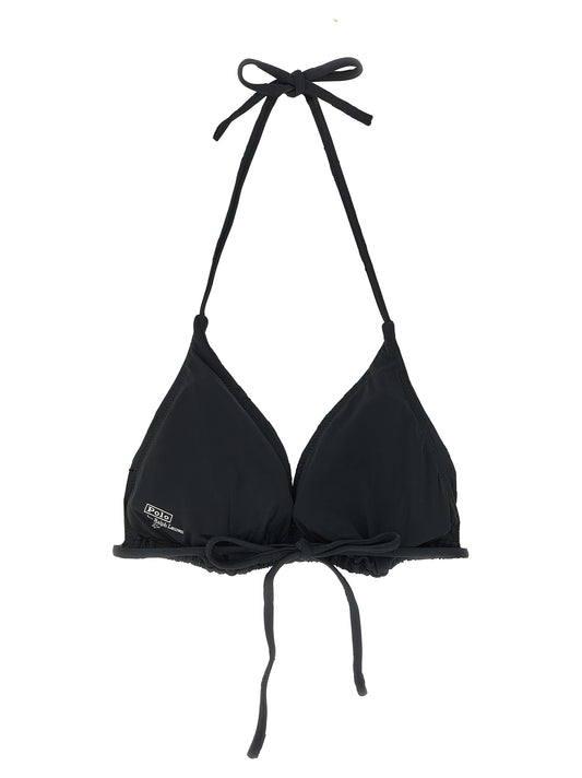 Bikini Polo Ralph Lauren negro de poliéster reciclado