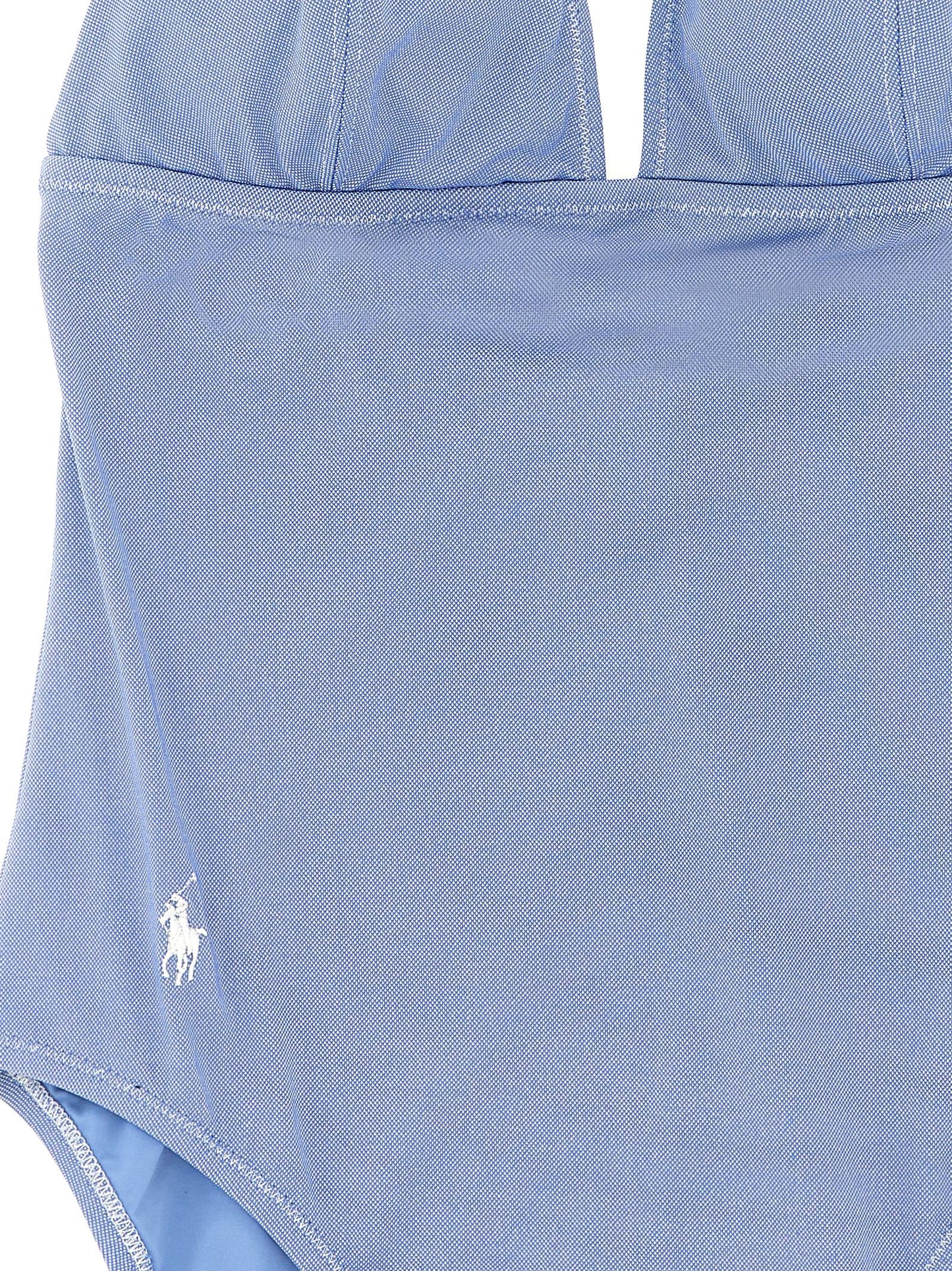 Polo Ralph Lauren Maillot de bain bleu nylon - Col licou ajustable -