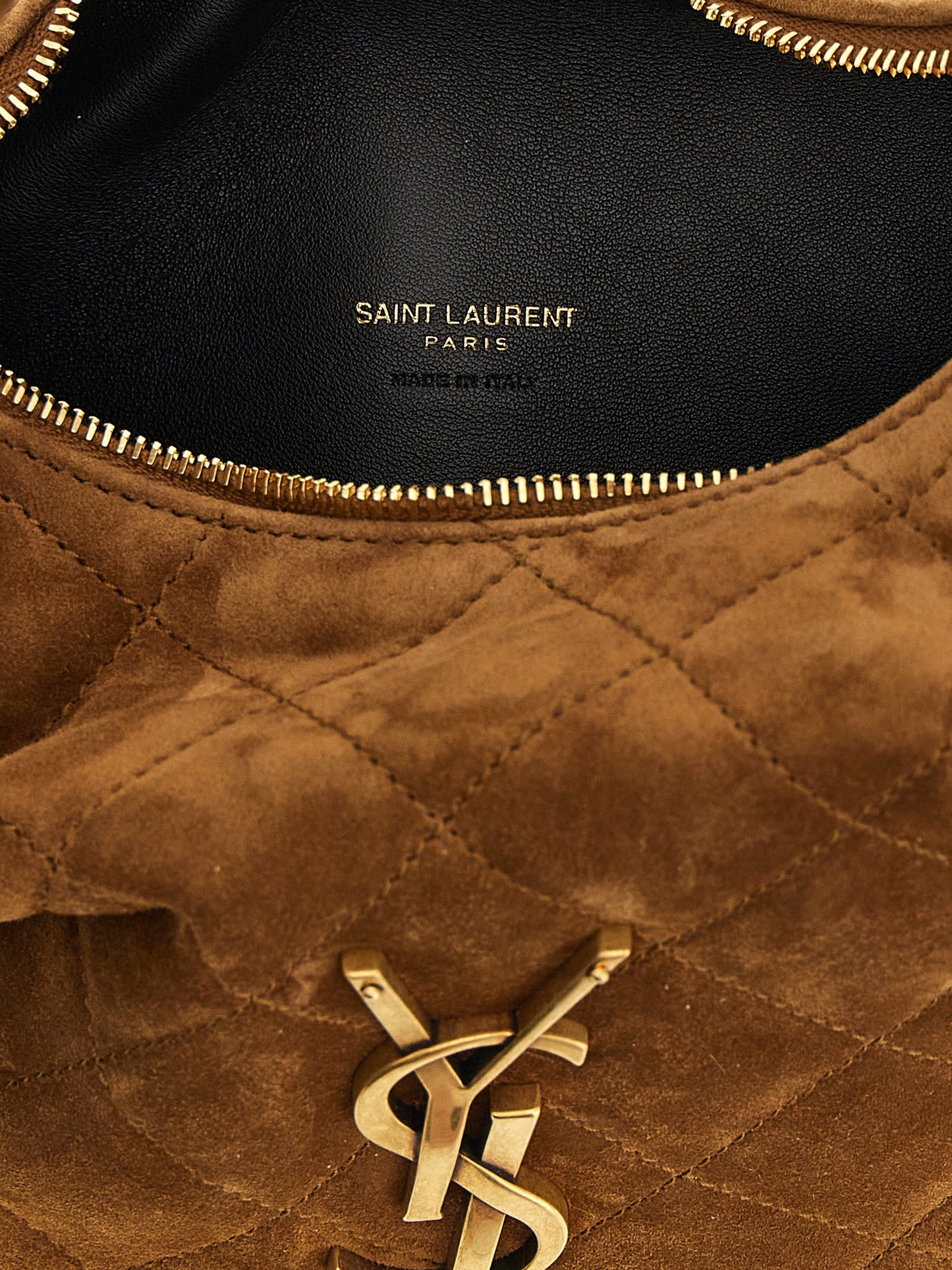 Bolso Saint Laurent de piel de becerro marrón