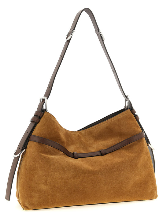 Bolso de hombro Givenchy de piel de becerro marrón