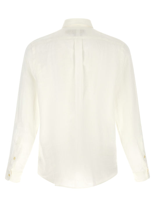 Blusa de lino blanca Polo Ralph Lauren