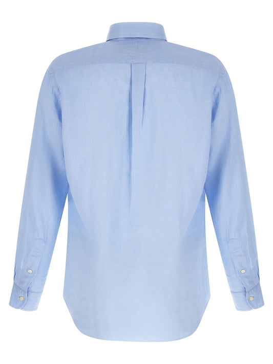 Blusa de lino azul Polo Ralph Lauren