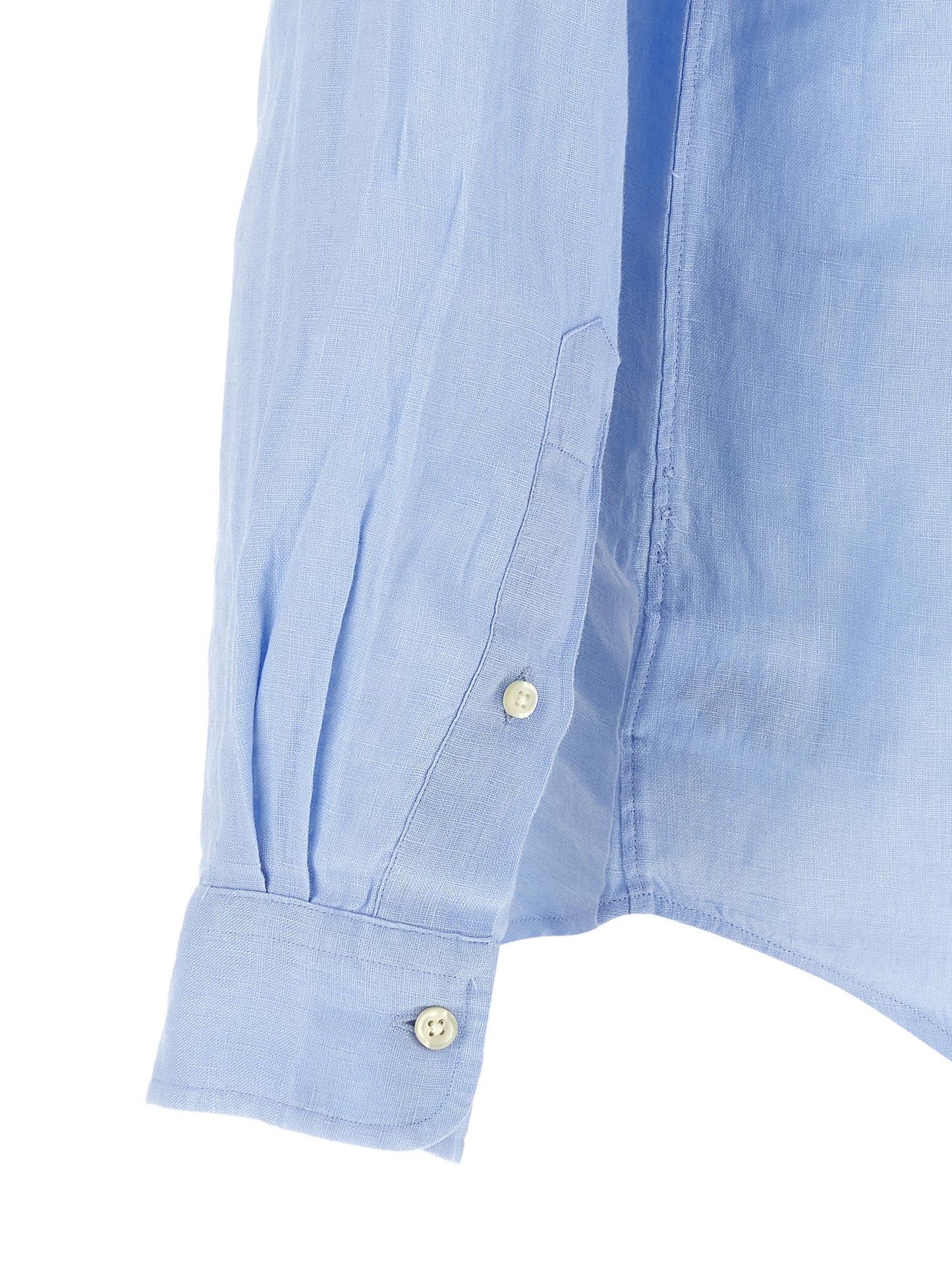 Chemisier en lin bleu Polo Ralph Lauren