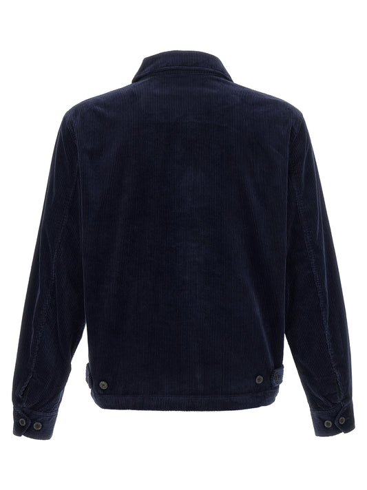 Chaqueta larga de algodón azul Polo Ralph Lauren