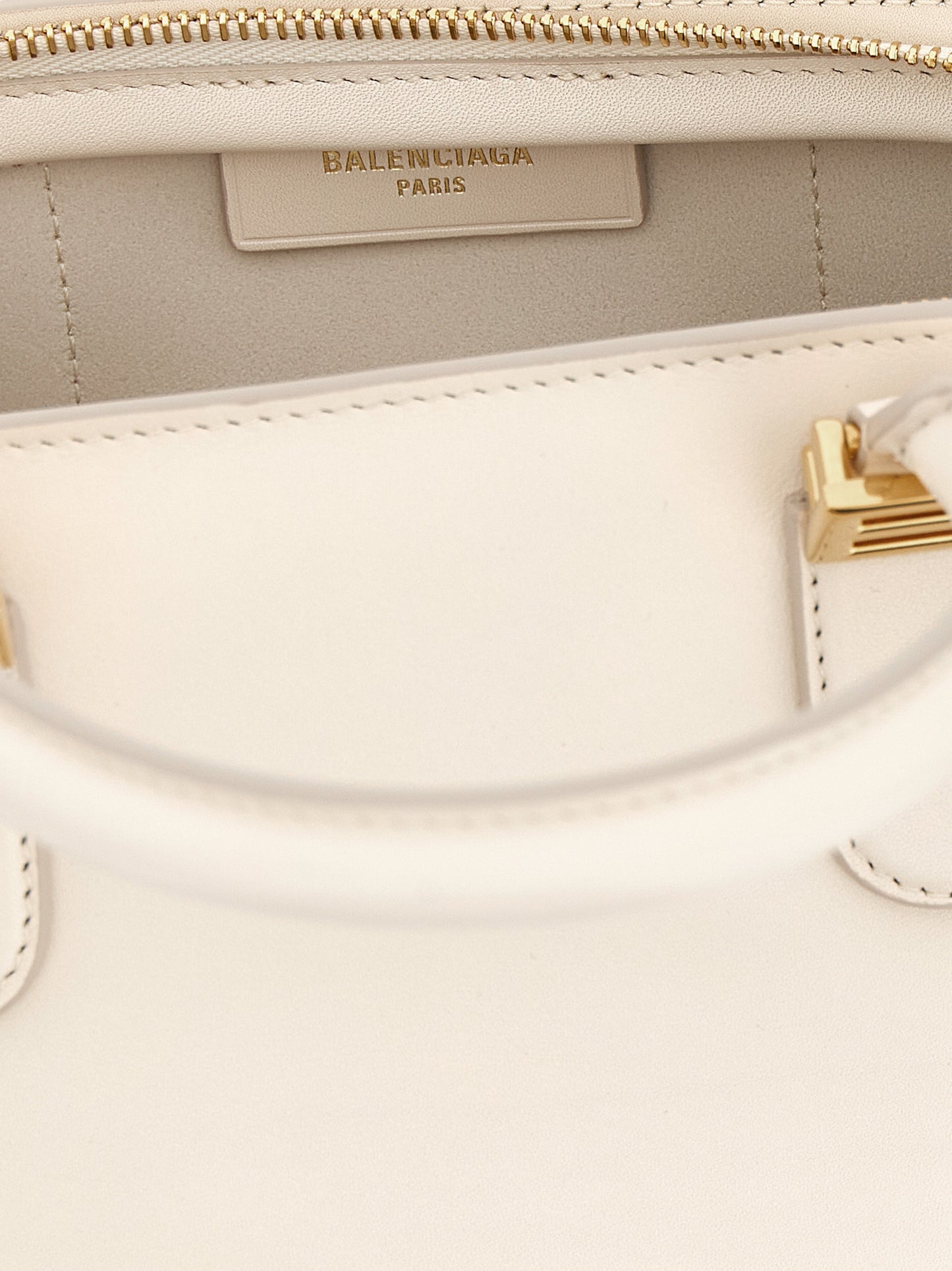 Bolso de mano Balenciaga de piel de becerro blanca