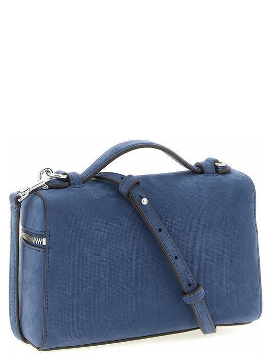 Bolso Tory Burch de piel de cordero azul
