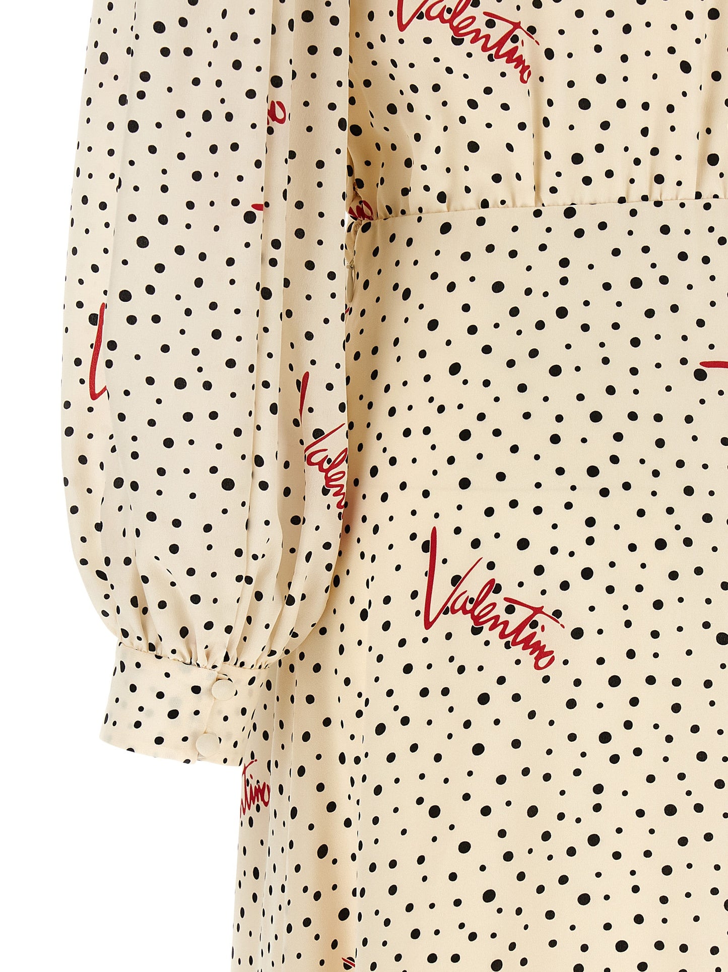 Vestido midi de seda multicolor Valentino Garavani