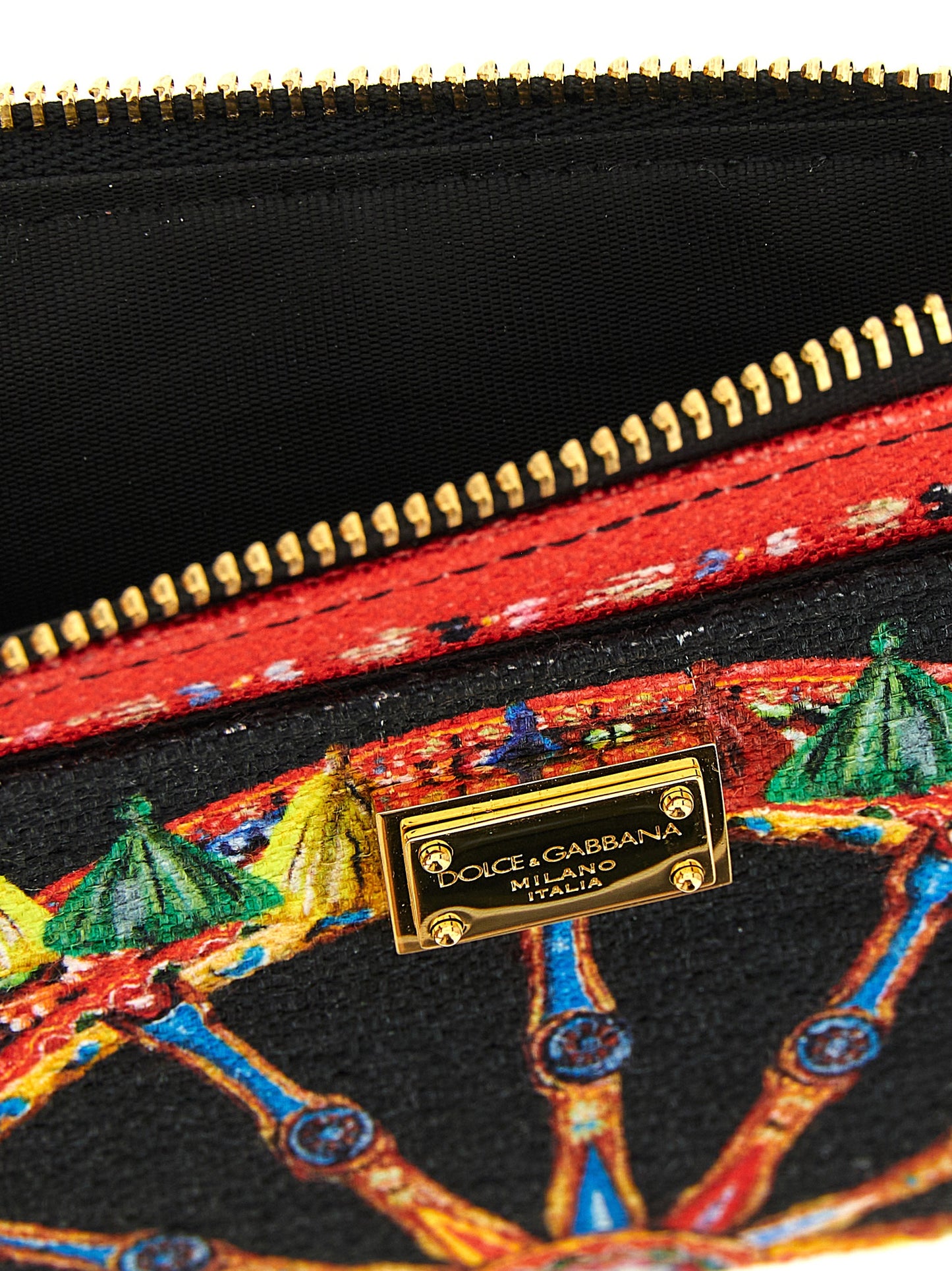 Tarjetero Dolce & Gabbana de algodón multicolor