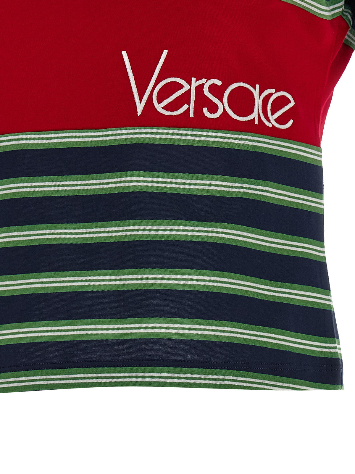 T-shirt multicolore en coton très résistant Versace