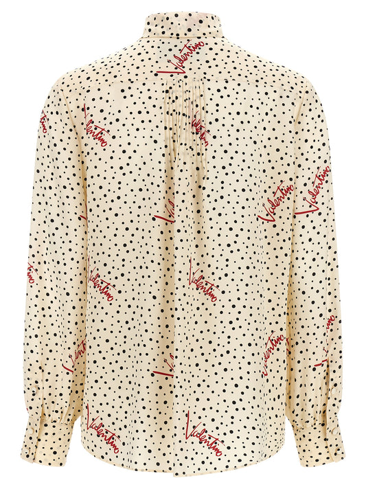 Blusa de seda multicolor Valentino Garavani