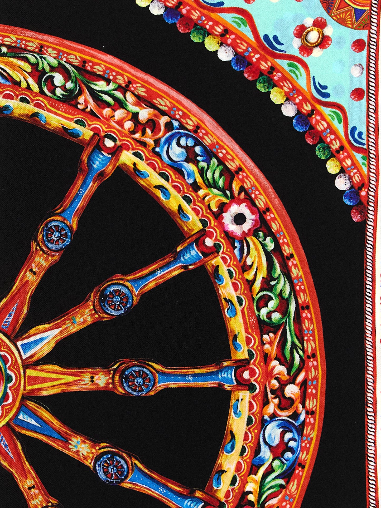 Pañuelo De Seda Multicolor Accesorio Marca Dolce & Gabbana