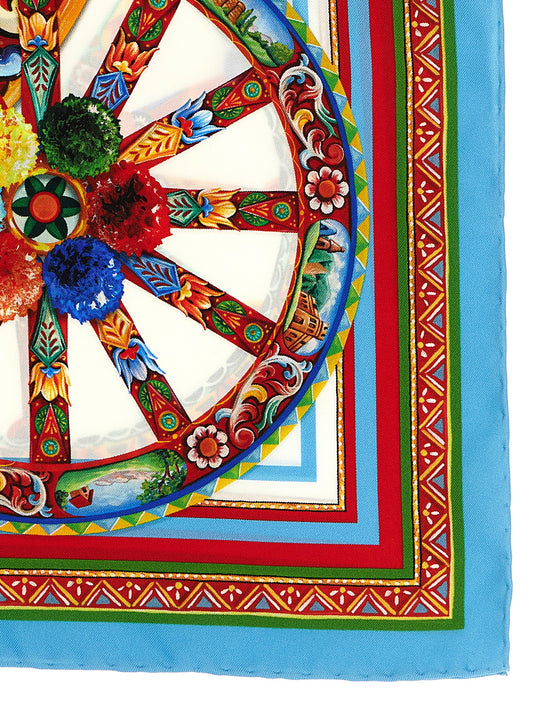 Pañuelo de seda multicolor Dolce & Gabbana