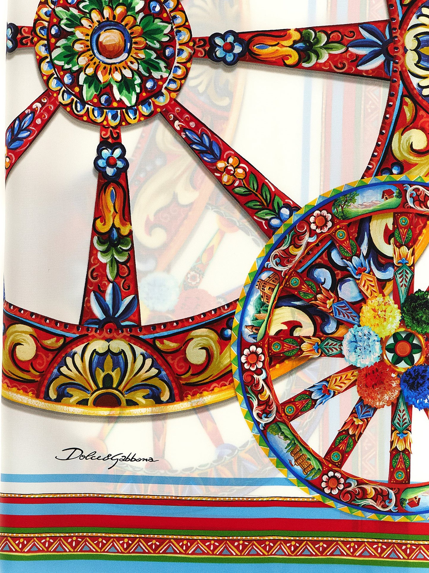 Pañuelo de seda multicolor Dolce & Gabbana