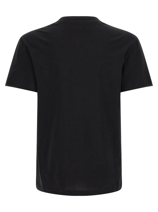 Camiseta de algodón negra Valentino Garavani