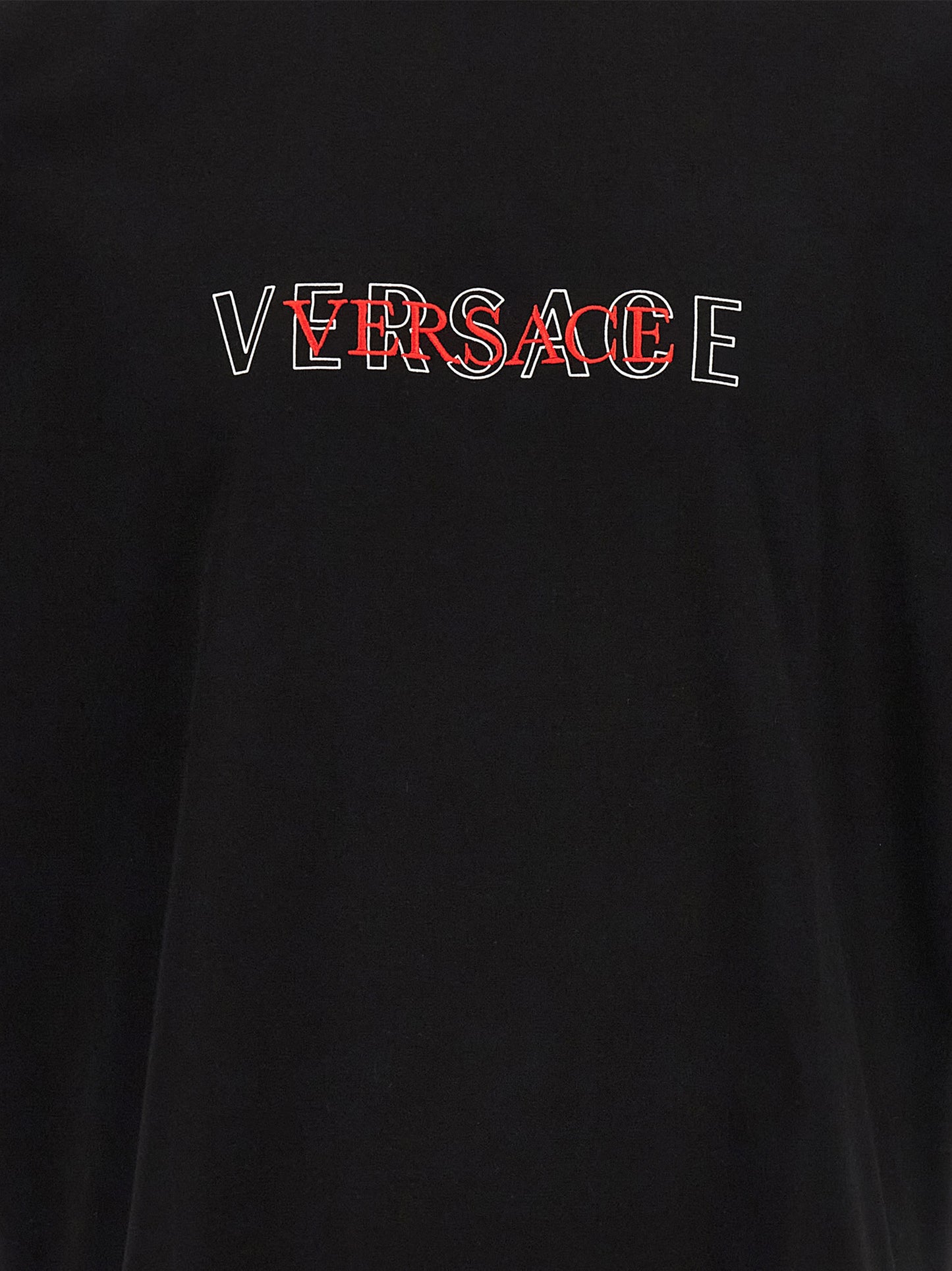 Camiseta Versace negra de algodón