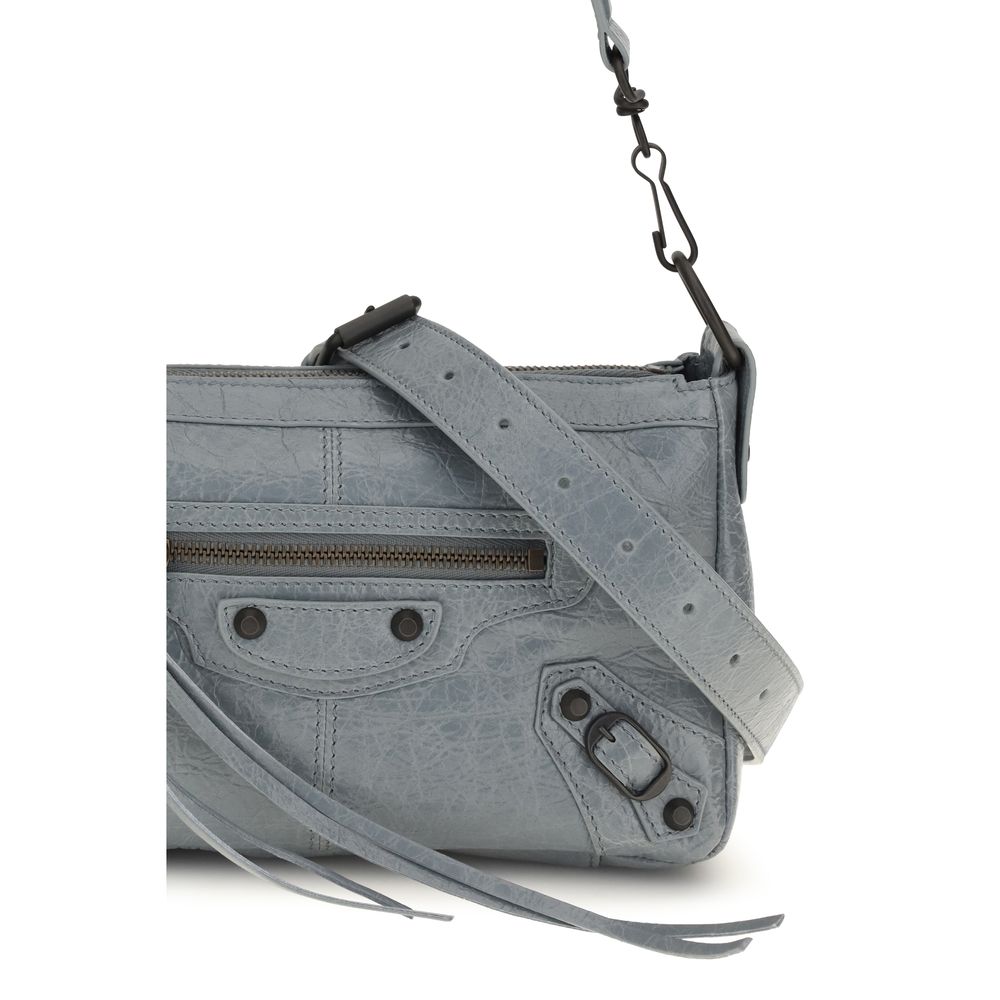 Bolso de mano Balenciaga gris de piel de cordero Ovis Aries Aries
