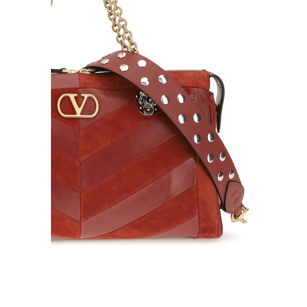 Bolso de hombro Valentino Garavani de piel de becerro multicolor Bos Taurus
