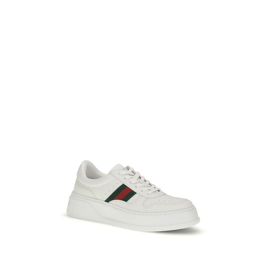 Zapatillas Chunky Gucci de Piel de Becerro Blanca Bos Taurus