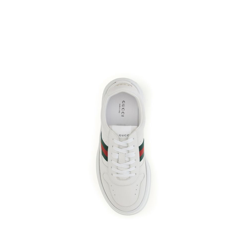Zapatillas Chunky Gucci de Piel de Becerro Blanca Bos Taurus