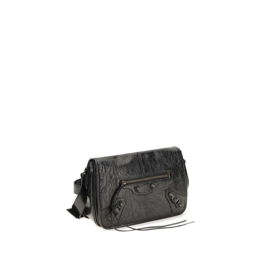 Bolso de Hombro Balenciaga Negro Cordero Ovis Aries Aries